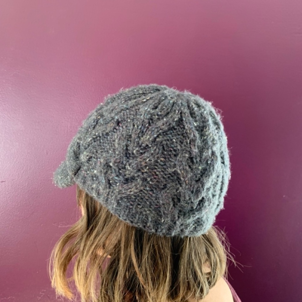 TurtleFur winter messenger hat.